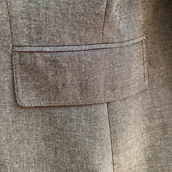 Blazer double breasted jacket by Tahari — deep grey, fully lined - Picture 8 of 8